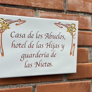 RÓTULO GRABADO CERÁMICA