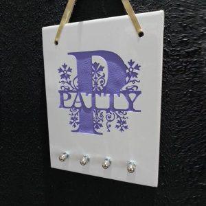 TABLERO con portallaves DE CERÁMICA GRABADO SAND-BLAST